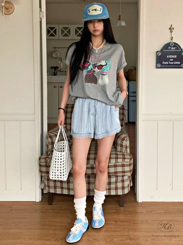 SS459 春季 墨鏡狗狗tee 