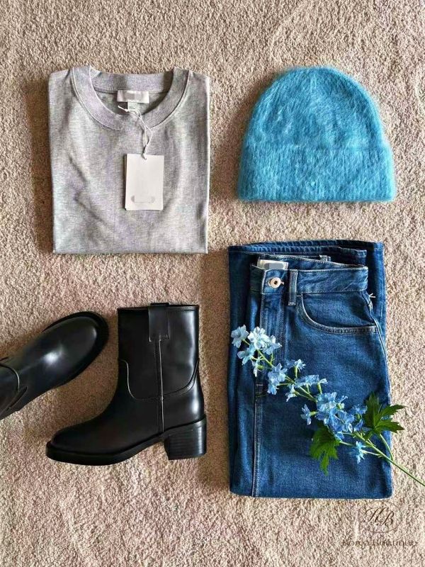 Fw195 秋季 皮感很美的靴子 
