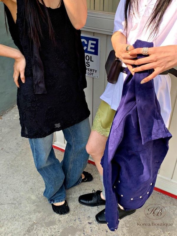 SS202 春季 繡花長版背心 