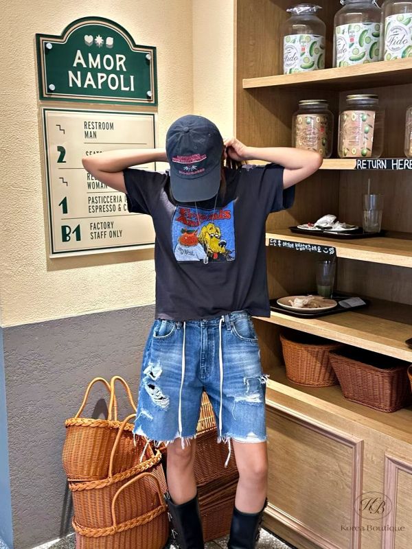 Fw177 秋季 狗狗方格tee 