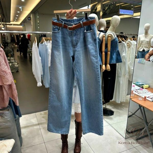 SS250 春季 顏色好好看的直筒牛仔褲 