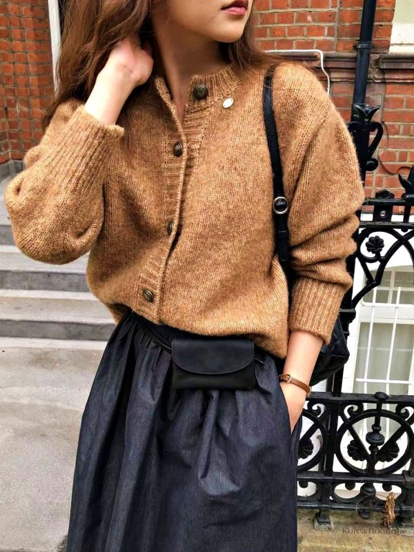 Fw282 秋季 小圓扣羊毛外套 