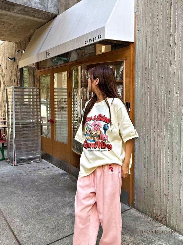 FW3862 秋季 多彩兔兔上衣 