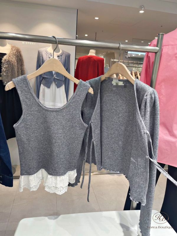 FWRK122 冬季 下擺蕾絲組兩件組 