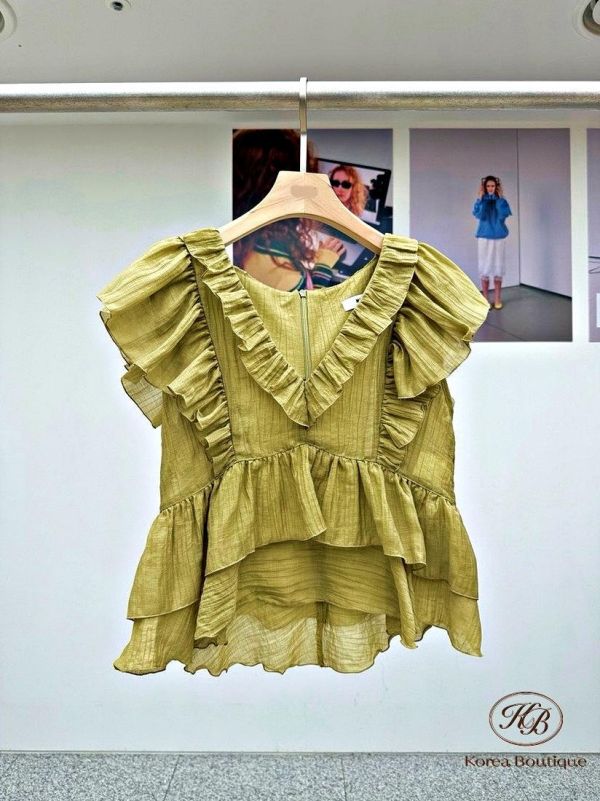 SS289 春季 好美飄逸波浪上衣 