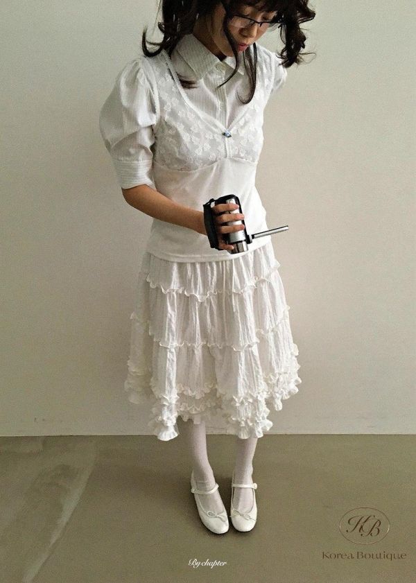 SS336 春季 短版條紋襯衫 不含外罩背心 