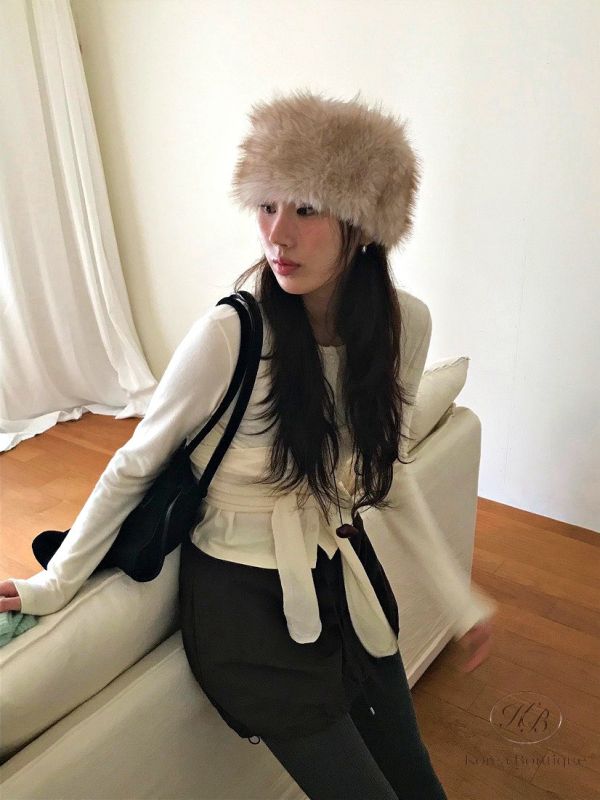 Fw501 冬季 毛毛髮帶 