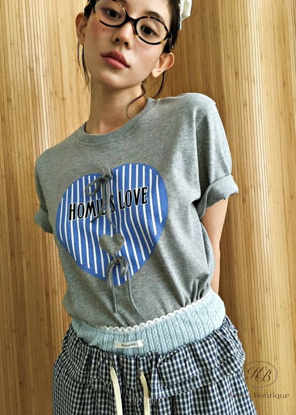 Fw167 秋季 愛心立體蝴蝶結上衣 