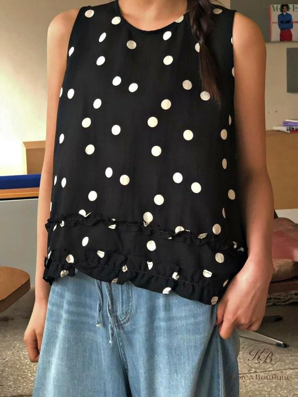 SS303 春季 點點圖案背心 