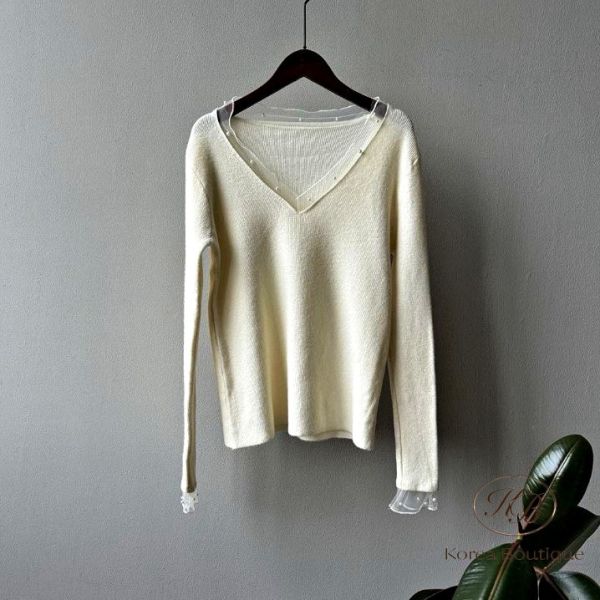 FWKR100 冬季 珍珠紡紗針織上衣 