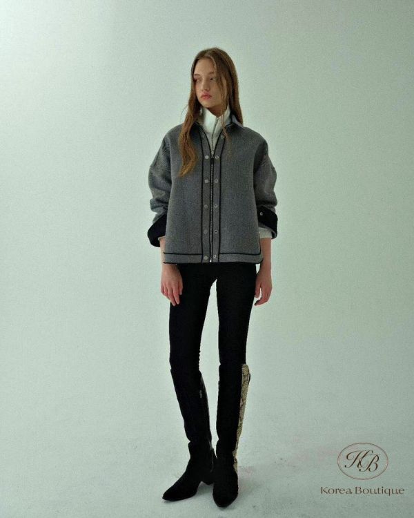 Fw368 秋季 質感車縫線襯衫外套 