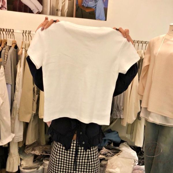 SS326 春季 好看的素tee 