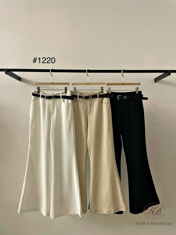 SS87 春季 微喇叭西裝褲 附腰帶 