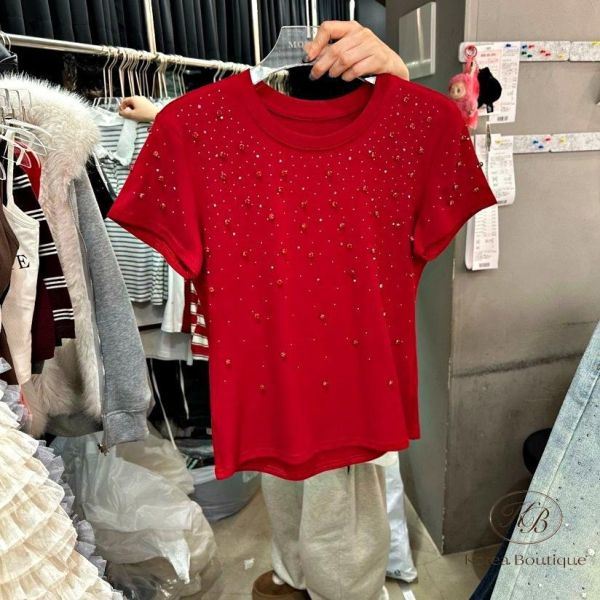 SS273 春季 鑽石 閃亮亮tee 