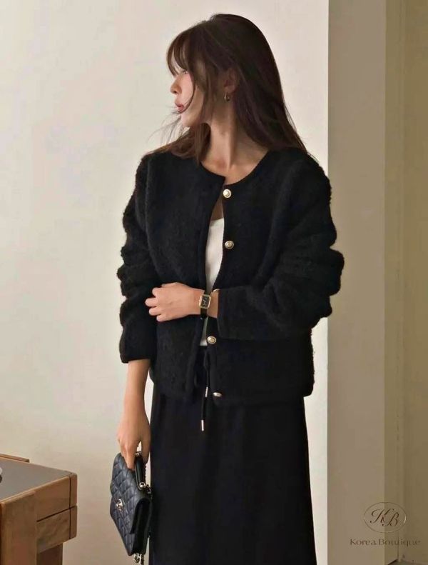 Fw411 秋季 簡約縫邊質感小香外套 