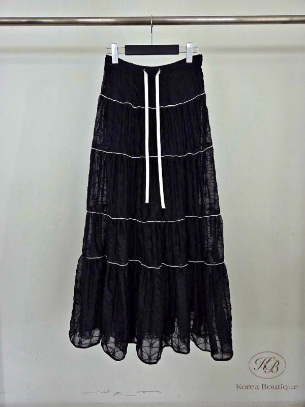 SS465 春季 重工蕾絲半身裙 