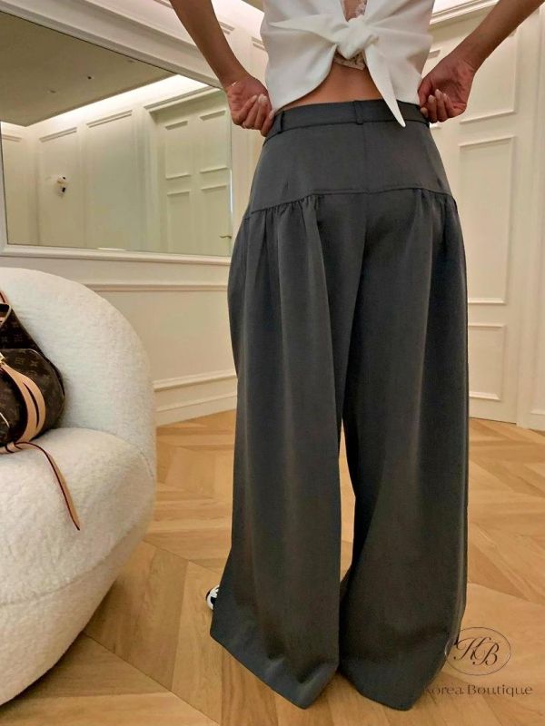 SS398 春季 口袋大寬褲 