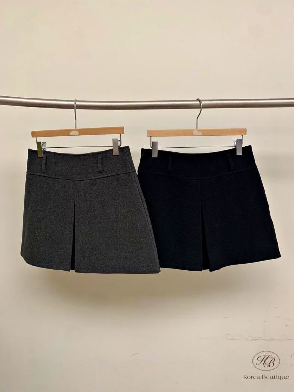 Fw412 秋季 前開叉感褲裙 