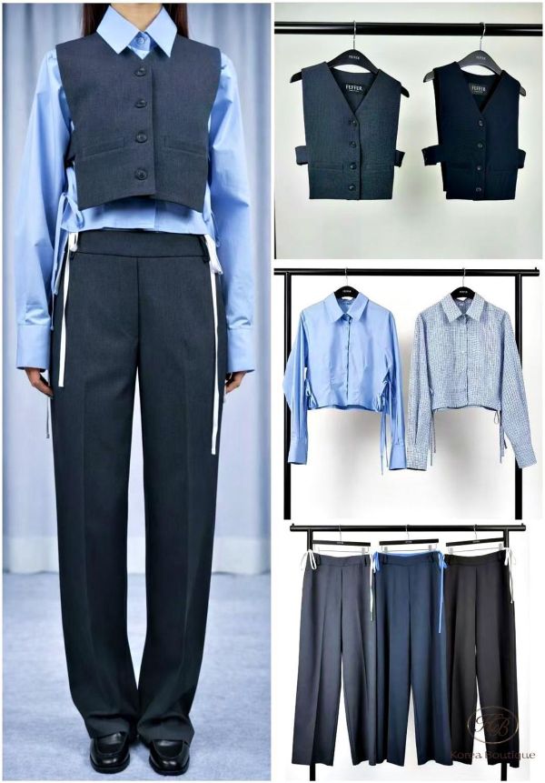 SS207 春季 蝴蝶結西裝褲 