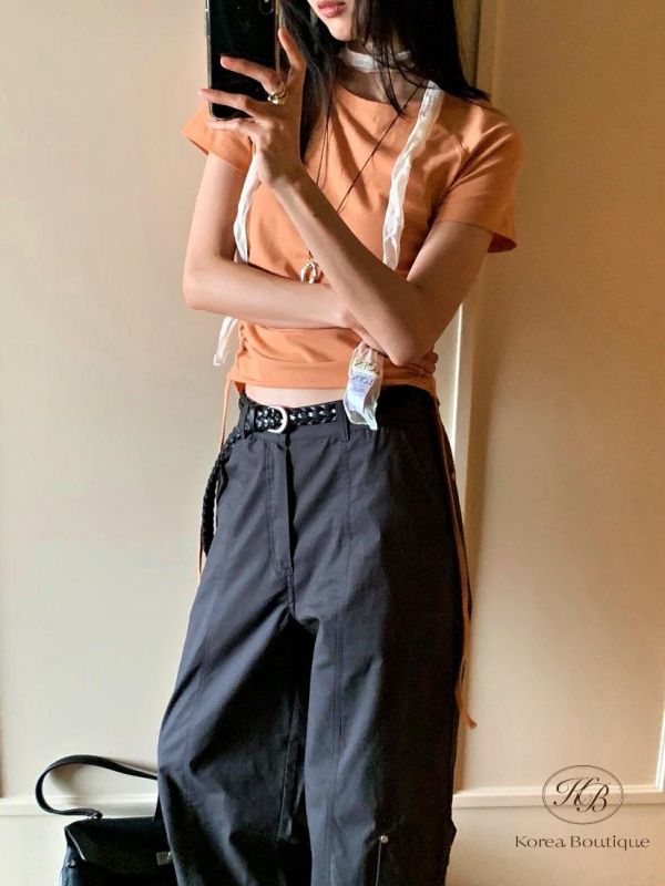 SS448 春季 好好看抽繩上衣 