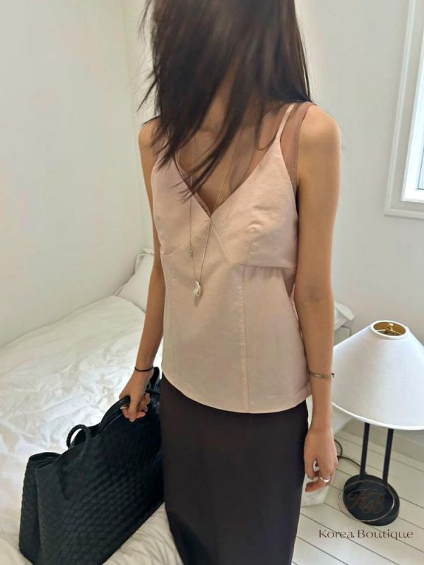 KR2635 夏季 超美自留的紡紗背心 