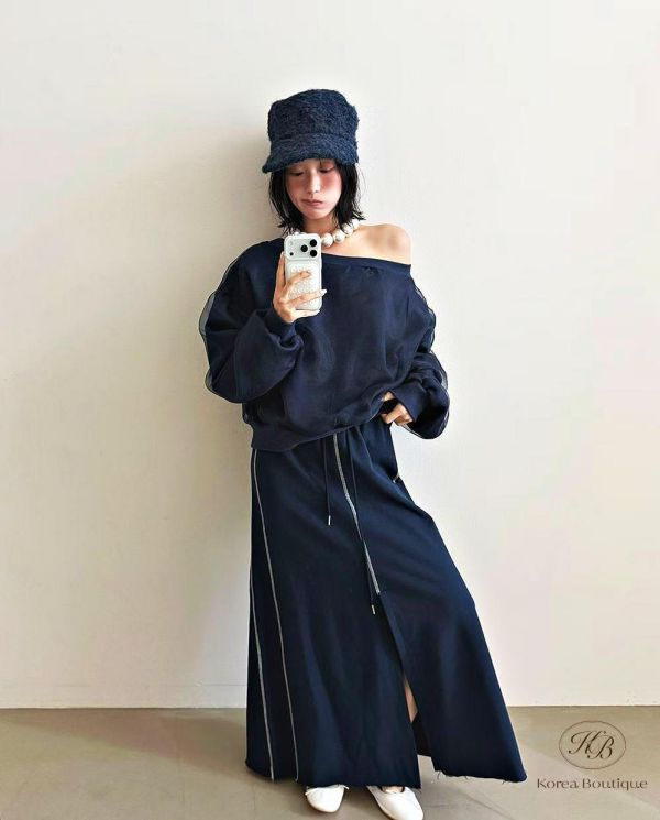 FW3823 秋季 很女人的衛衣 外層一層紗的設計太美啦 