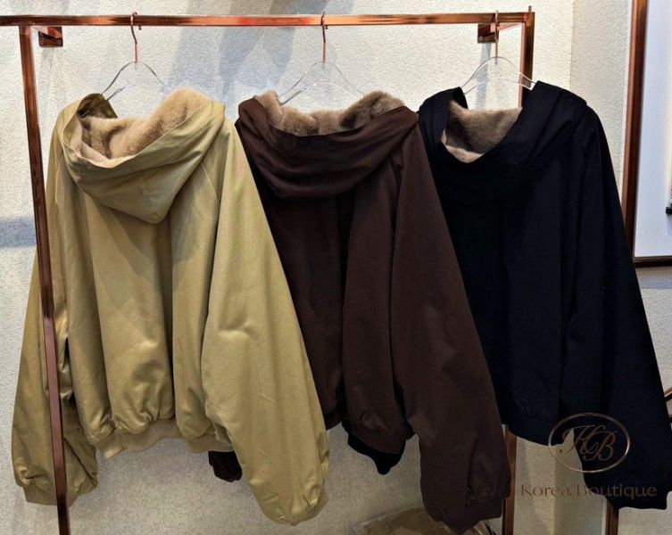 Fw396 秋季 正反兩穿的連帽外套 