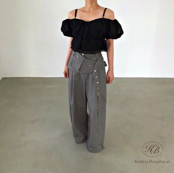 SS428 春季 肩帶小性感上衣 