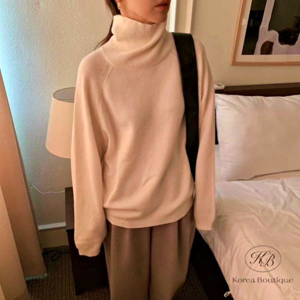 Fw432 冬季 高領套頭毛衣 