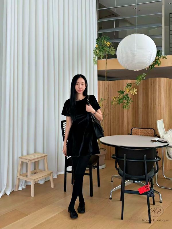 Fw455 冬季 天鵝絨洋裝 