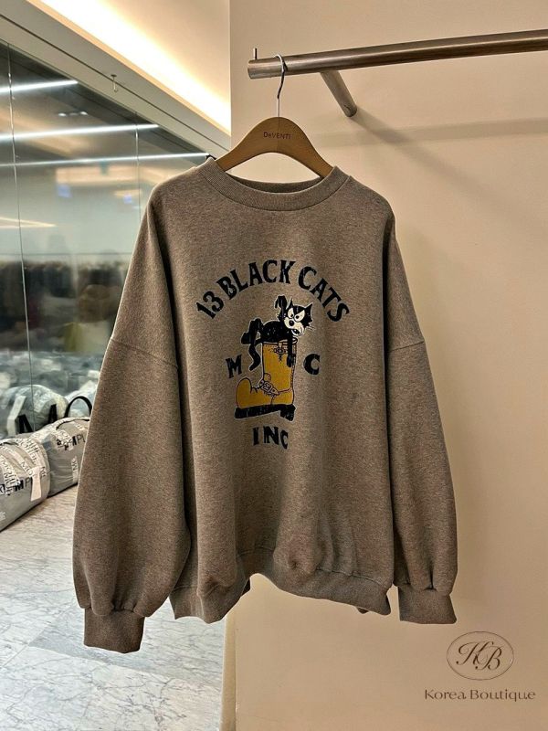 FWKR74 冬季 菲力貓加絨衛衣 