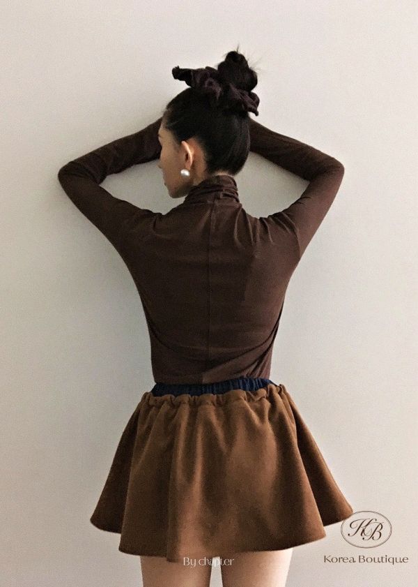 Fw406 秋季 高領 小吊飾牌上衣 