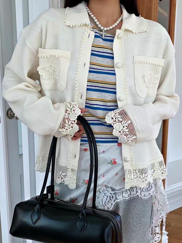 SS220 春季 好美小細節也很多的針織外套 