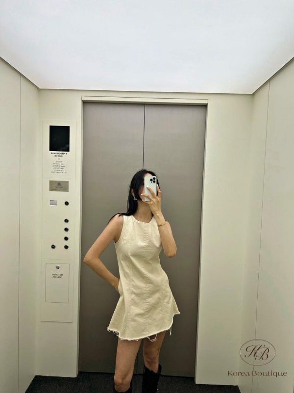 SS181 春季 丹寧背心洋裝 