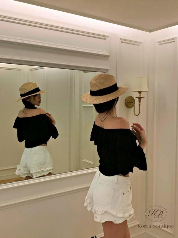 SS402 春季 花邊牛仔褲 