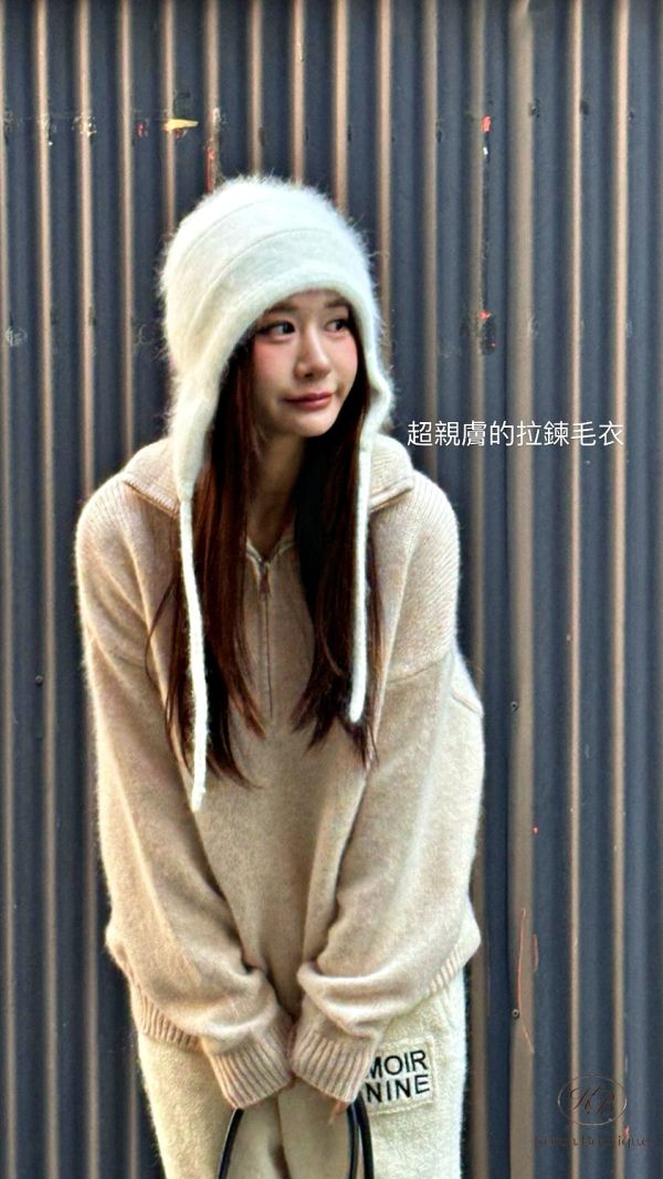 FWKR67 冬季 親膚拉鍊毛衣 