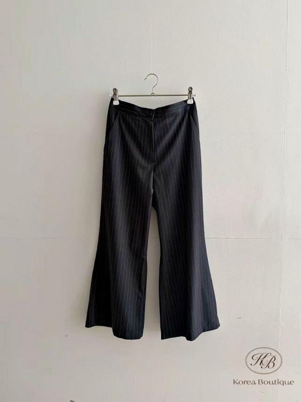 SS354 春季 條紋八分西裝褲 