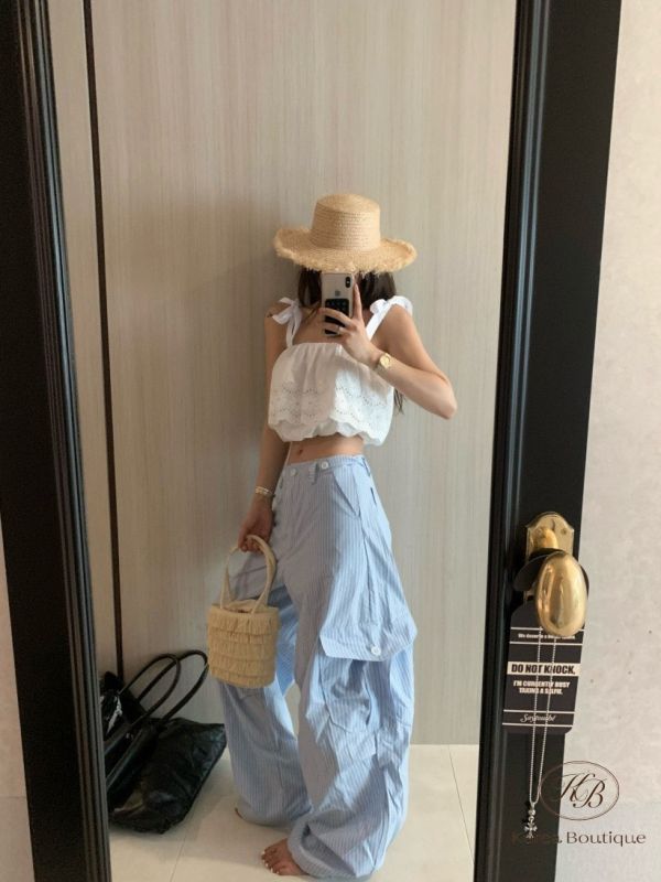 Su84 夏裝 甜美蝴蝶結上衣 