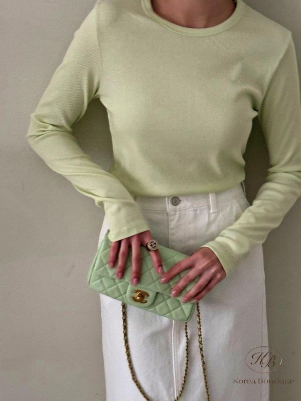 SS103 春季 質感圓領素面上衣 