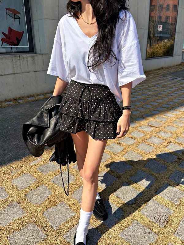 SS298 春季 點點蛋糕褲裙 