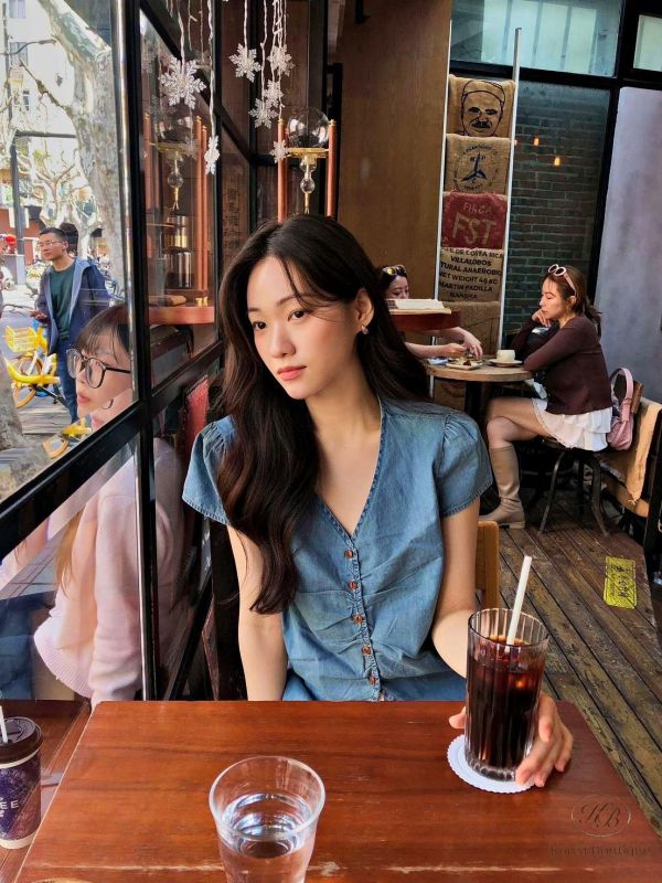 SS399 春季 丹寧牛仔短袖襯衫 