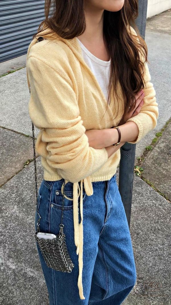 SS159 春季 連帽綁帶開衫 