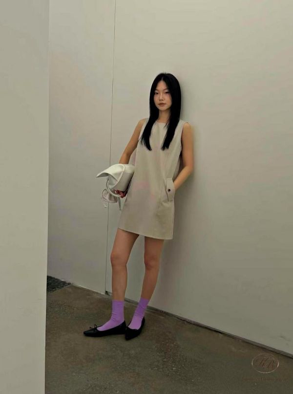 SS248 春季 簡約口袋背心洋裝 
