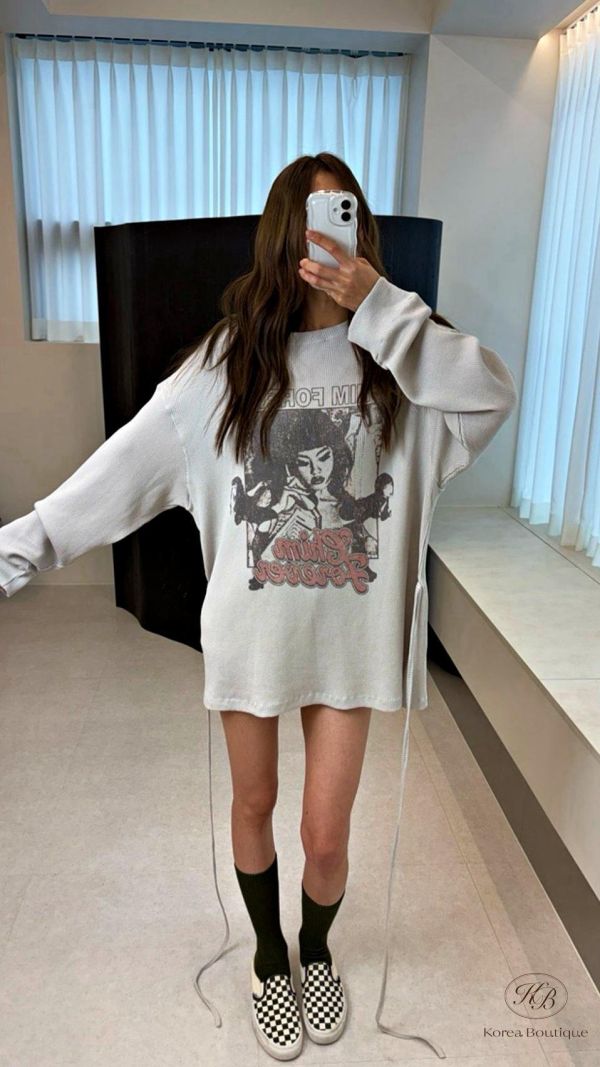 FW2737 秋季 可綁帶的長版tee 太好看啦 