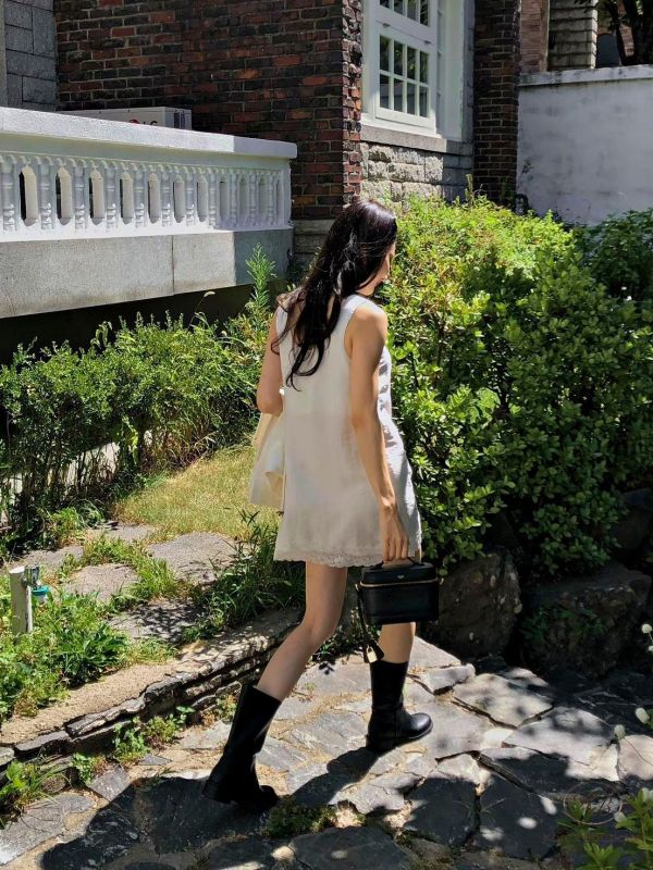 FW2751 秋季 蕾絲背心洋裝 