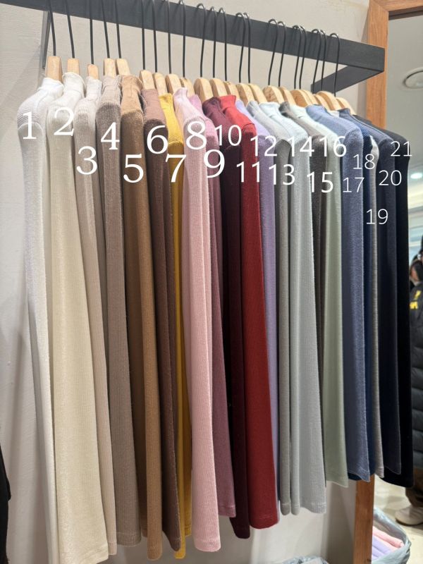 FWKR28 冬季 柔軟小立領超舒服彈性上衣 螺紋款 