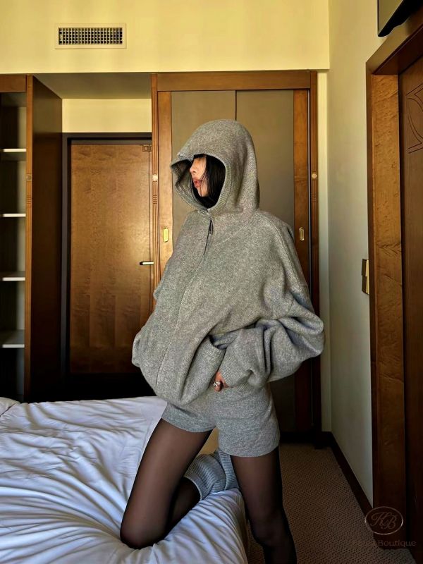 SS05 冬季 休閒針織短褲套裝 