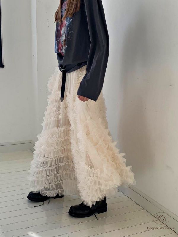 SS01 春季 春款超級浪漫層層紗裙 