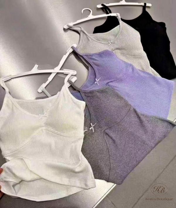 SS449 春季 蝴蝶結bra top 