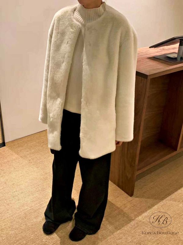 Fw453 冬季 皮草大衣外套 